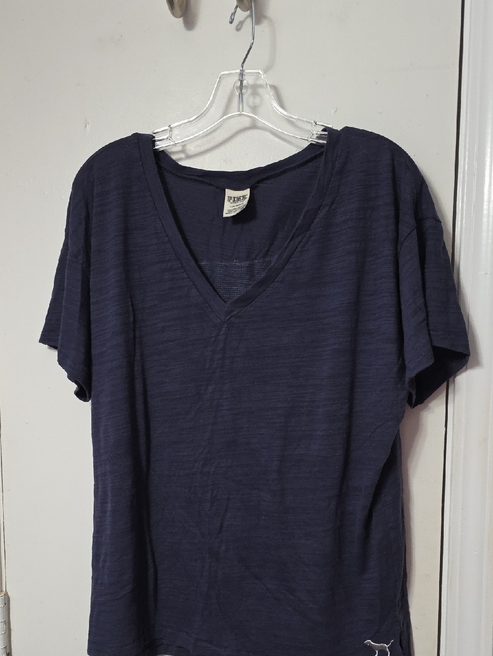 Puma Dark Blue V-Neck Short Sleeve Tee
